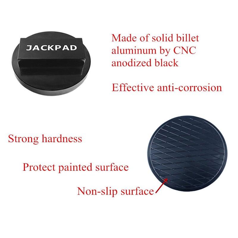imUfer Jack Pad Adapter Anodized Black Replacement for B-MW 135 335 535 E82 E88 E46 E90 E91 E92 E93 E38 E39 E60 E61 E63 E64 E65 E66 E70 E71 E89 X5 X6 X3 1M M3 M5 M6 F01 F02 F30 F10(4 pcs) - Image 3